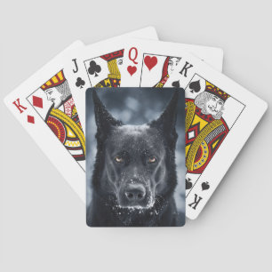 Black German Shepherd Pokerkaarten