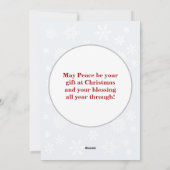 Black German Shepherd Puppy in a Wreath, ZKA Feestdagenkaart (Achterkant)