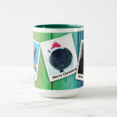 Black German Shepherd Puppy Winter Feestdagen, ZKA Mok (Midden)