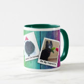 Black German Shepherd Puppy Winter Holiday 11, ZKA Mok (Voorkant rechts)