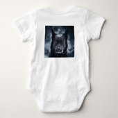Black German Shepherd Romper (Achterkant)