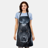 Black German Shepherd Schort (Gedragen)