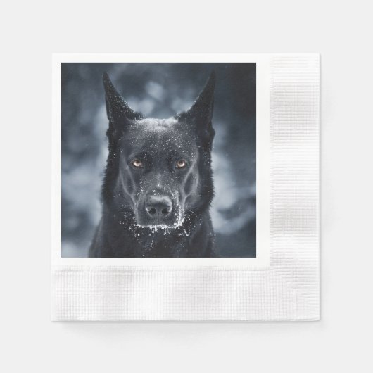 Black German Shepherd Servet (Voorkant)