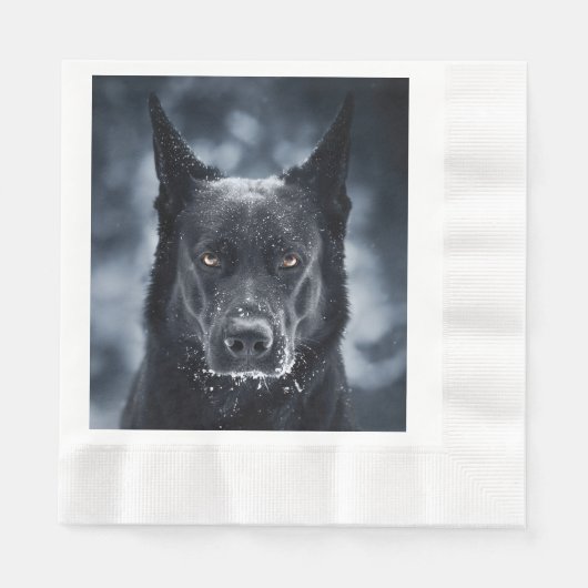Black German Shepherd Servet (Voorkant)