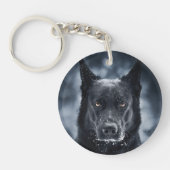 Black German Shepherd Sleutelhanger (Voorkant)