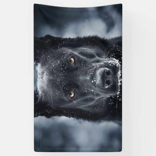Black German Shepherd Spandoek (Verticaal)