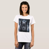 Black German Shepherd T-shirt (Voorkant volledig)