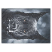 Black German Shepherd Tafelkleed (Voorkant (Horizontaal))
