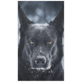 Black German Shepherd Tafelkleed (Voorkant)
