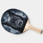 Black German Shepherd Tafeltennisbatje (Zijkant)