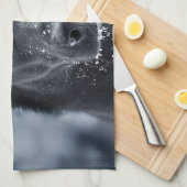 Black German Shepherd Theedoek (Quarter Fold)