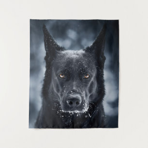 Black German Shepherd Wandkleed