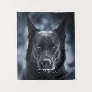 Black German Shepherd Wandkleed