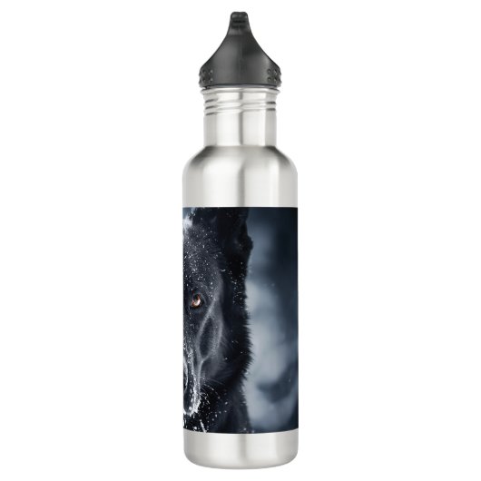 Black German Shepherd Waterfles (Rechts)
