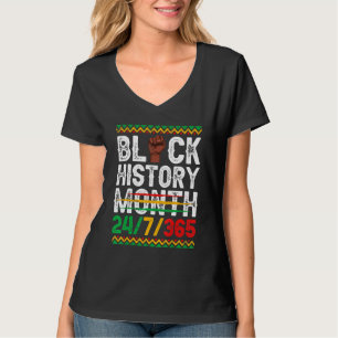 Black Geschiedenis Maand 247 In 365 Dagen Melanine T-shirt