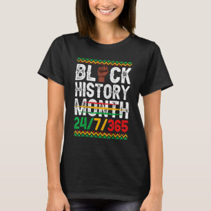 Black Geschiedenis Maand 247 In 365 Dagen Melanine T-shirt