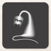 Black ghost cat kartonnen onderzetters (Voorkant)