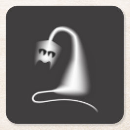 Black ghost cat kartonnen onderzetters