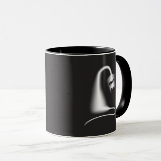 Black ghost cat mok (Voorkant rechts)