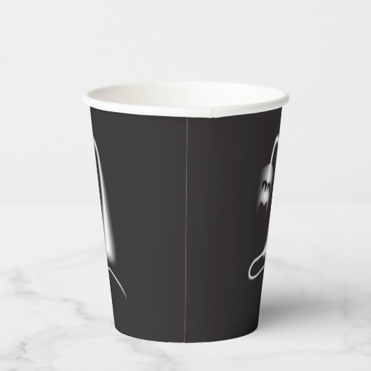 Black ghost cat papieren bekers (Rechts)