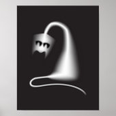Black ghost cat poster (Voorkant)