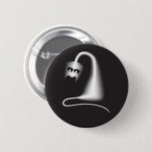 Black ghost cat ronde button 5,7 cm (Voorkant /achterkant)