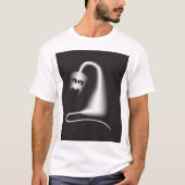 Black ghost cat t-shirt (Voorkant)