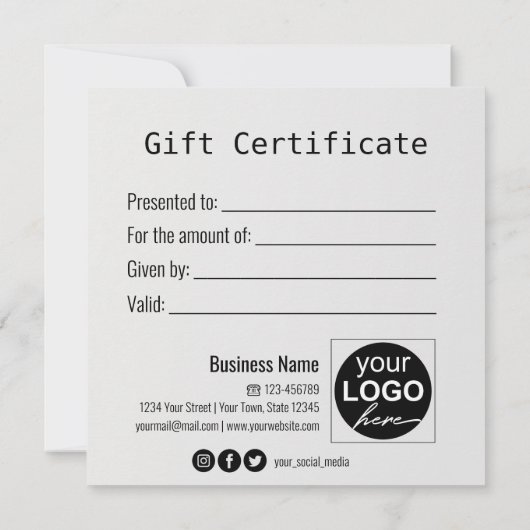 Black Gift Gold Snowflake-kerstcadeaukaart (Achterkant)