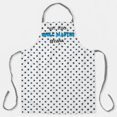 Black gingham check grill master gepersonaliseerd schort (Voorkant)