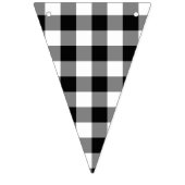 Black Gingham Country Bruiloft Vlaggetjes (Derde vlag)