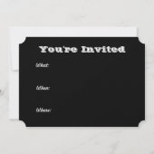 Black Gingham Familie Zomer BBQ Picknick Uitnodigi Kaart (Achterkant)