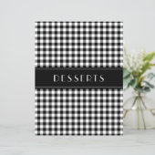 Black Gingham Farmhouse Family Recipe Organizers (Staand voorkant)