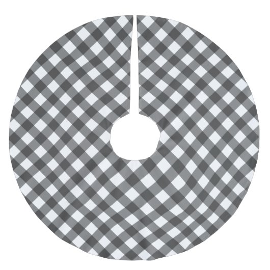 Black Gingham Kerstboom Rok (Voorkant)