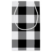 Black Gingham Klein Cadeauzakje (Achterkant)