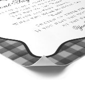 Black Gingham Little Boo Ghost Dont Say Baby Game Poster (Hoek)