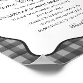 Black Gingham Little Boo Ghost Time Capsule Game Poster (Hoek)