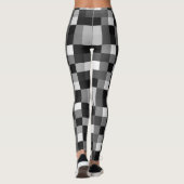 Black Gingham Mosaic Leggings (Achterkant)