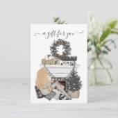 Black Gingham Pset Corporate Kerstmis (Staand voorkant)