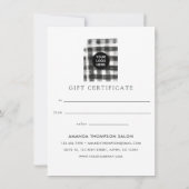 Black Gingham Pset Corporate Kerstmis (Achterkant)