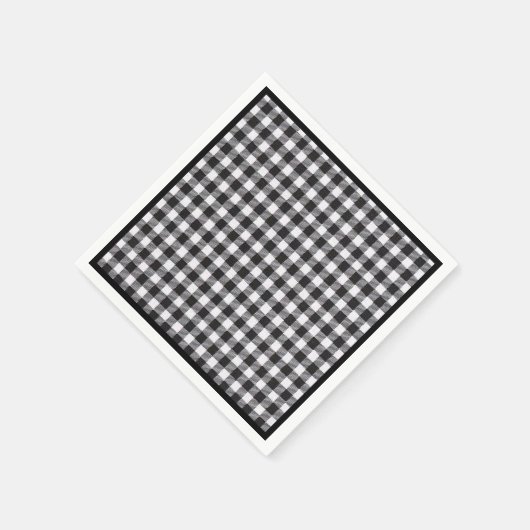 Black Gingham Servet (Hoek)