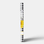 Black Gingham Sunflower Persoonlijk Case-Mate iPhone Case (Achterkant / Links)