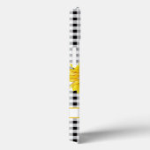 Black Gingham Sunflower Persoonlijk Case-Mate iPhone Case (Achterkant / Rechts)