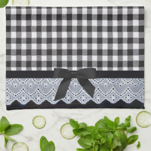Black Gingham Theedoek
