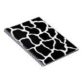 Black Giraffe Print Notitieboek (Rechterzijde)