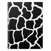 Black Giraffe Print Notitieboek (Voorkant)