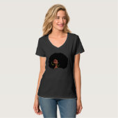Black Girl Afro T-shirt (Voorkant volledig)