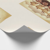 Black Girl Angel Christmas Choir Wrapping Paper 1 Cadeaupapier (Hoek)