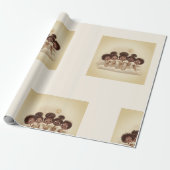 Black Girl Angel Christmas Choir Wrapping Paper 2 Cadeaupapier (Uitgerold)