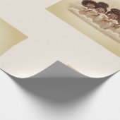 Black Girl Angel Christmas Choir Wrapping Paper 2 Cadeaupapier (Hoek)