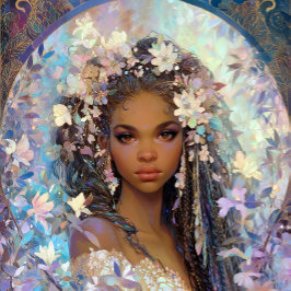 Black Girl Black Queen Fantasy Art Goddess Poster